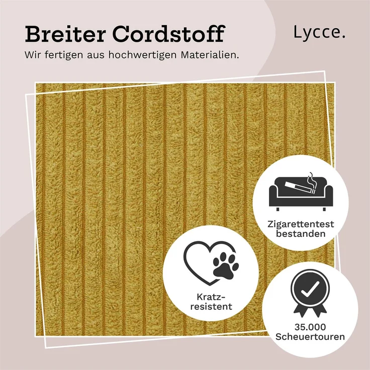 Lycce faltbare Aufbewahrungsbox, 2er Set - Cord, passend für Kallax Regal, abnehmbarer Bezug, robust, formstabil Senfgelb 31x33x33cm – Bild 5