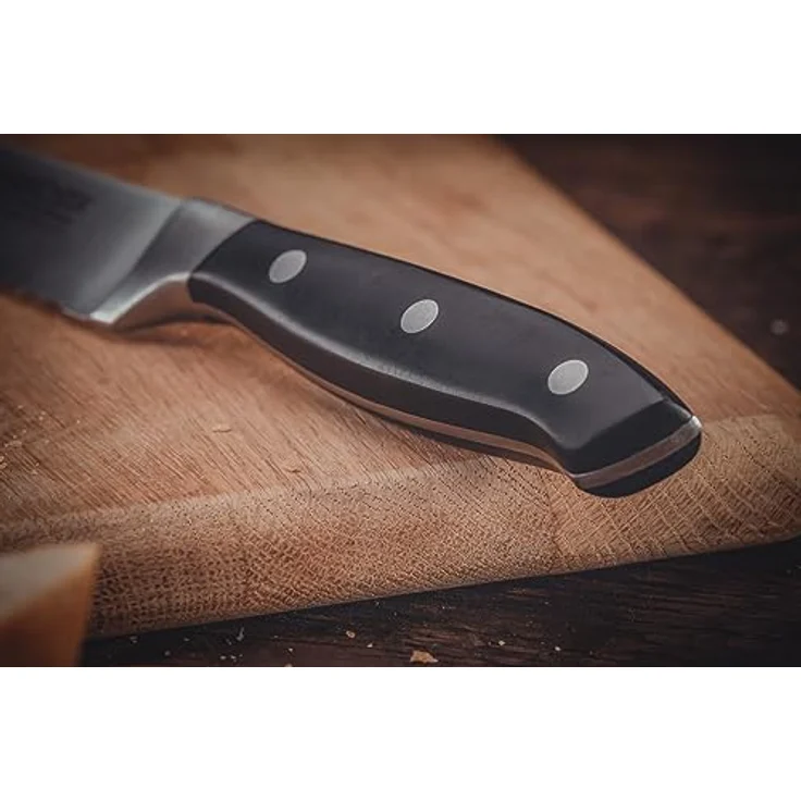KNIVES 43902 TRINITY Brotmesser 34 cm mit genietetem Griff / Nirosta / CCrMoV – Bild 5