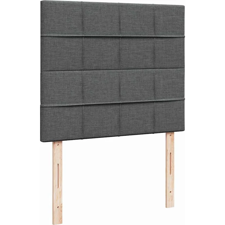 vidaXL Ottoman-Bett mit Matratze & LEDs Dunkelgrau 120x200 cm Stoff 3313997 – Bild 9