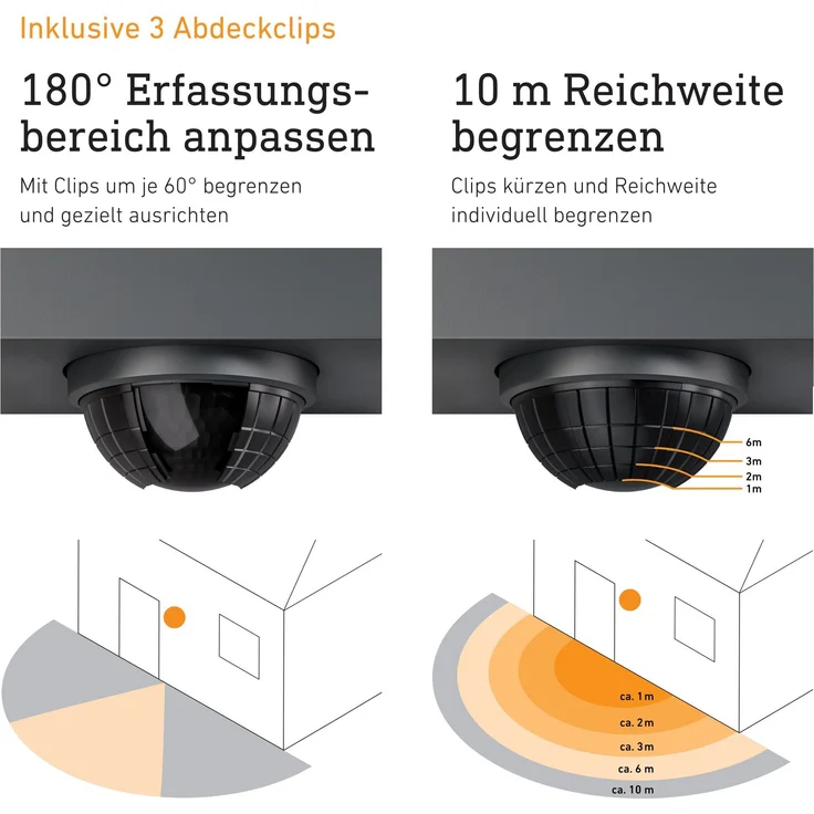 Steinel 'L 42 SC' LED-Außenleuchte mit 180°- Bewegungsmelder und Bluetooth, per App einstellbar, 13 W, 3000 K, Aluminium anthrazit, 13,1 x 10,5 x 30,6 cm – Bild 6