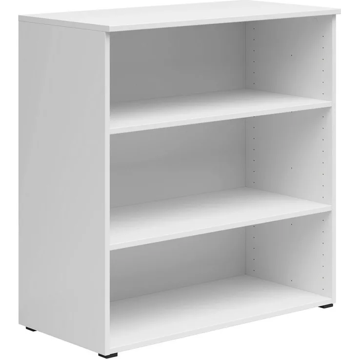 Carryhome Regal, Weiß, Holzwerkstoff, 2 Fächer, 80x83x40 cm, FSC Mix, stehend, für Wohnzimmer