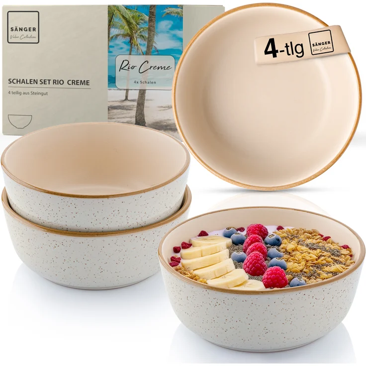 SÄNGER Schalen Set Rio Creme 4 teilig – Bild 1