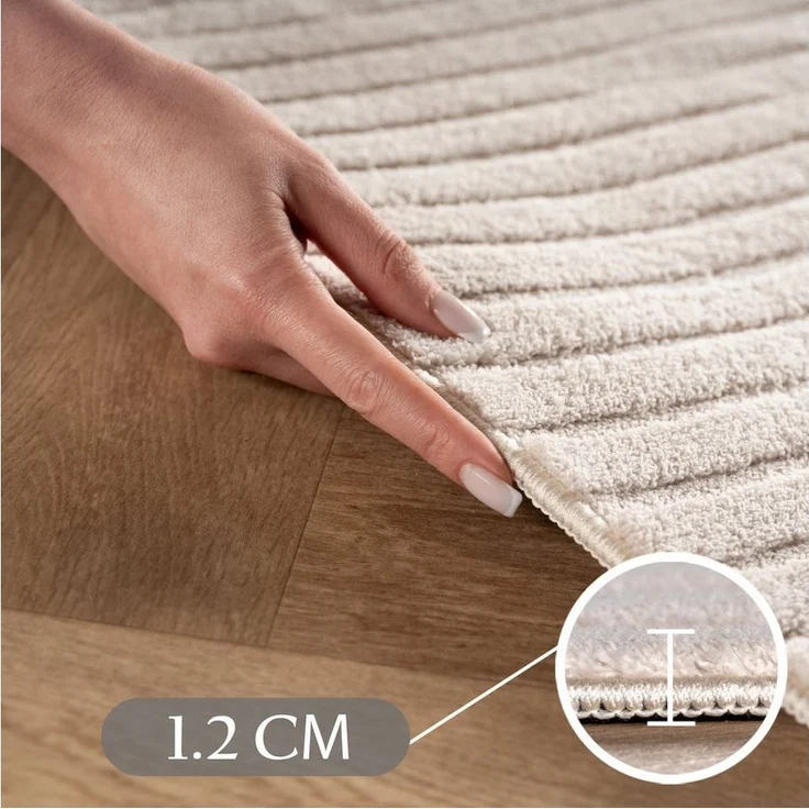 Teppium Teppich Boho Design, Rechteckig, Höhe: 20 mm, Kurzflor Boho Teppich Weich Anti-Rutsch Rückseite Waschbar – Bild 3