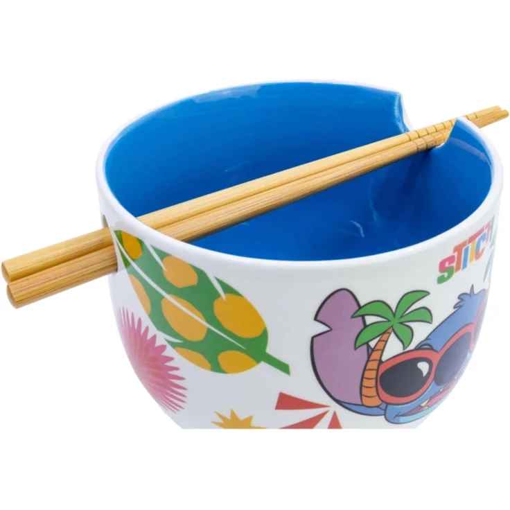 Disney Stitch Keramik Ramen Bowl mit Stäbchen Set in Geschenkverpackung – Bild 2
