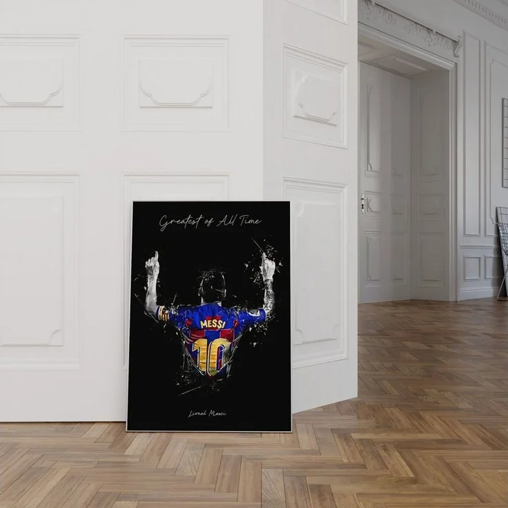 JUSTGOODMOOD Poster Premium ® Lionel Messi Poster · The Greatest of all time · ohne Rahmen – Bild 4