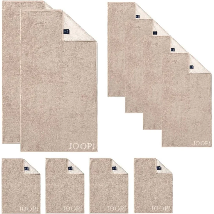 JOOP! 1600-76 Set 10-tlg. sand 2x Duschtuch 4x Handtuch 4x Gästetuch – Bild 4