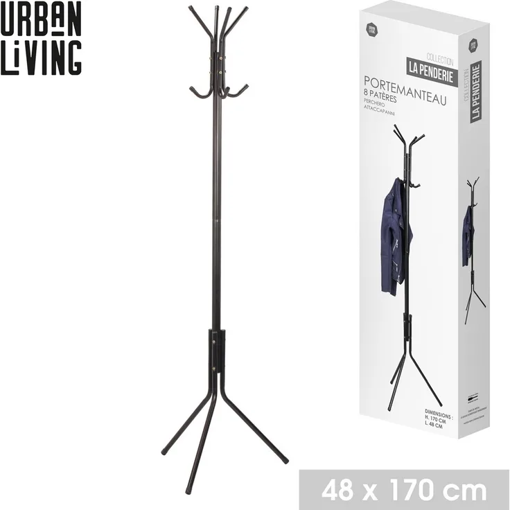 Urban living Metall Mantelständer Kleiderhaken Garderobe Hängegarderobe 21695