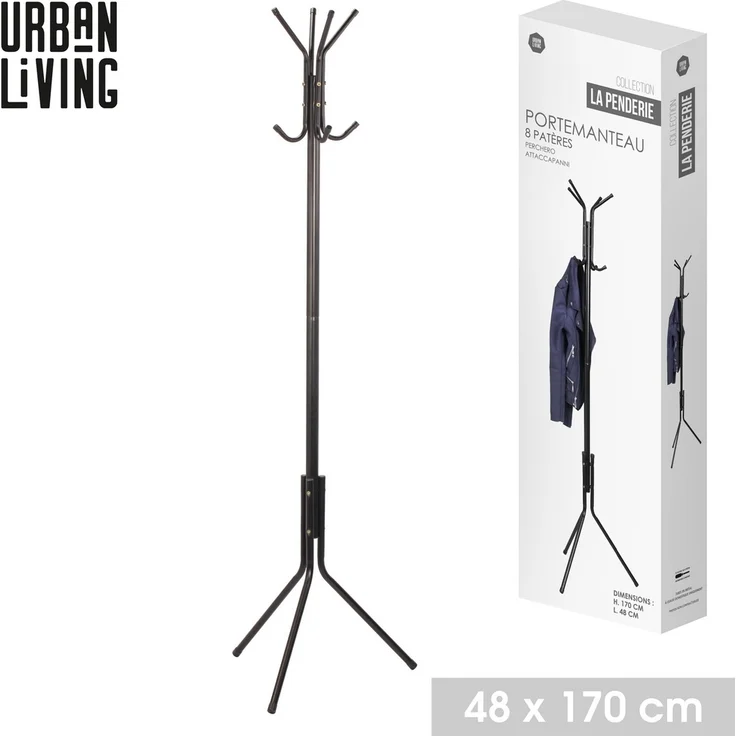 Urban living Metall Mantelständer Kleiderhaken Garderobe Hängegarderobe 21695