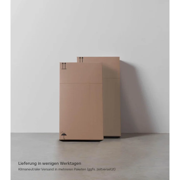 mokebo® Eckschrank in Grau BZW. Schwarz Matt aus Holz 'Der Lange' moderner Mehrzweckschrank für Flur, Schlafzimmer und Wohnzimmer, Schrank & Haushaltsschrank | 64 x 180 x 64 (B/H/T in cm) | Anthrazit – Bild 7