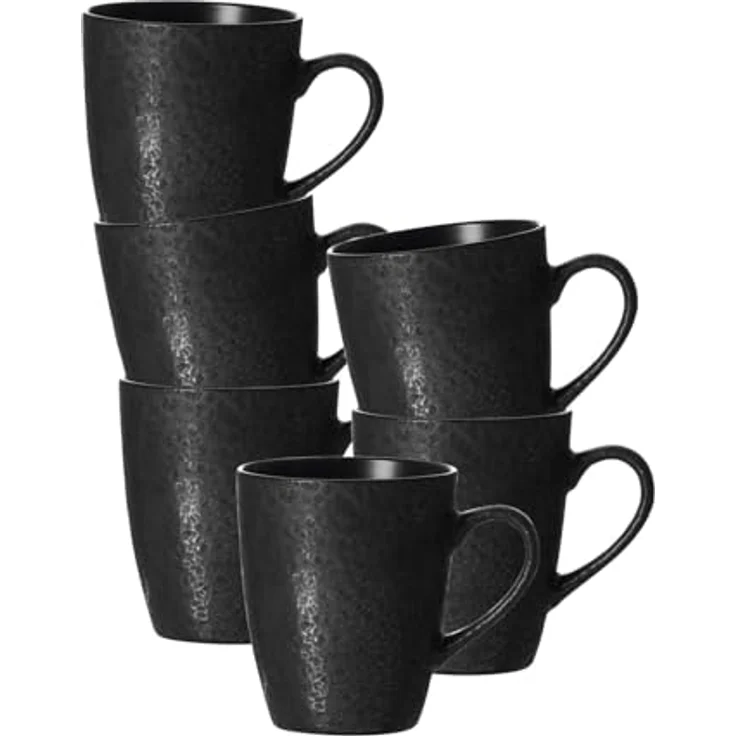 Becher 370ml 6er Set Kitwe schwarz – Bild 2