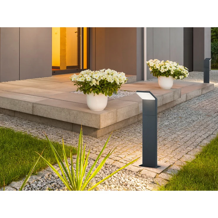 Trio Leuchten LED Außenleuchte Pearl 521160142, Druckguss Aluminium anthrazit, 1x9 Watt, 12.5 x 14 x 50 cm – Bild 7