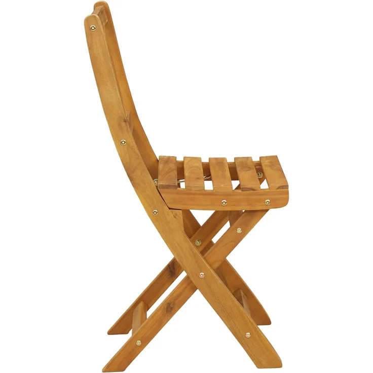 vidaXL Außen Bistro-Stühle Natur Massivholz Akazie 42028101 – Bild 6