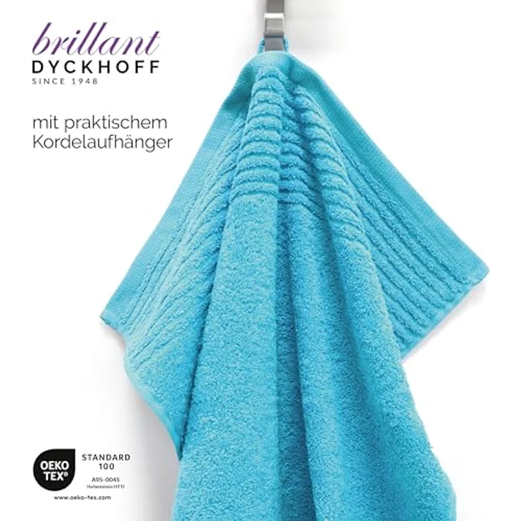 Dyckhoff Handtuch Set Brillant, Walkfrottee (Set, 6-St), mit Streifenbordüre,4 Handtücher (50x100cm), 2 Duschtücher (70x140cm) – Bild 6