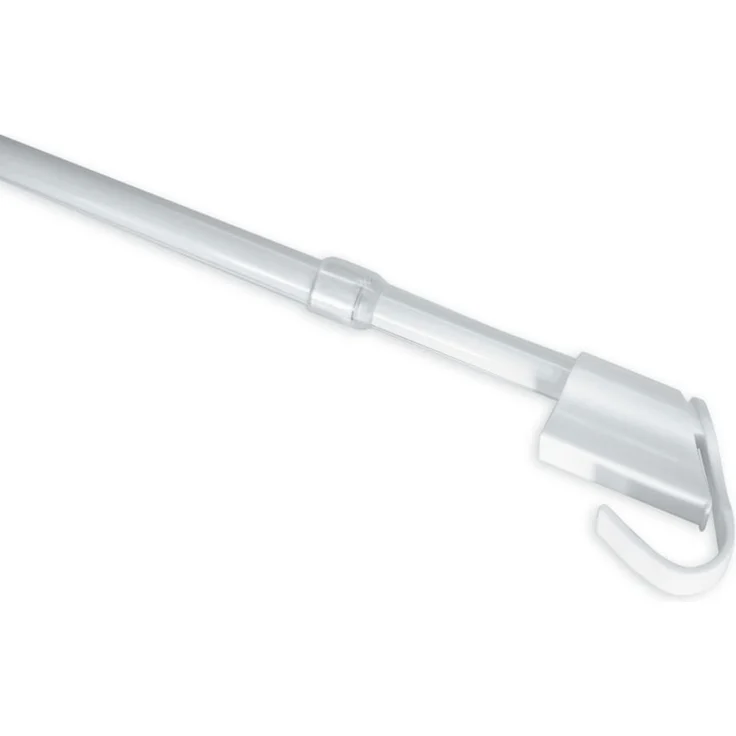 Gardinia Klemm-Vitragenstange weiß, 45 - 75 cm – Bild 1