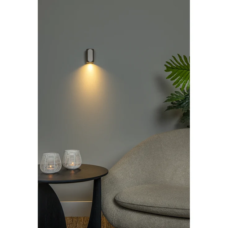 LUCiDE Wandleuchte BRAGA LBH 6x6x10.30 cm braun Wandlampe – Bild 3