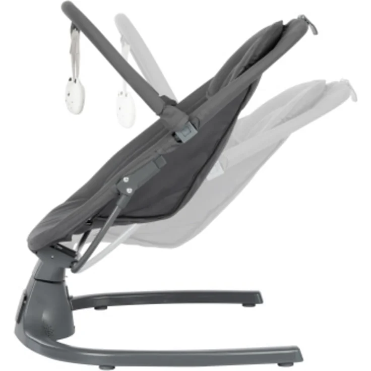 Bebeconfort Melilo Babyschaukel, Automatische Bewegungserkennung, Verstellbare Rückenlehne,0-6 Monaten, 12 beruhigenden Liedern und 5 Naturgeräuschen, 5-Punkt-Gurt, Mineral Graphite – Bild 5