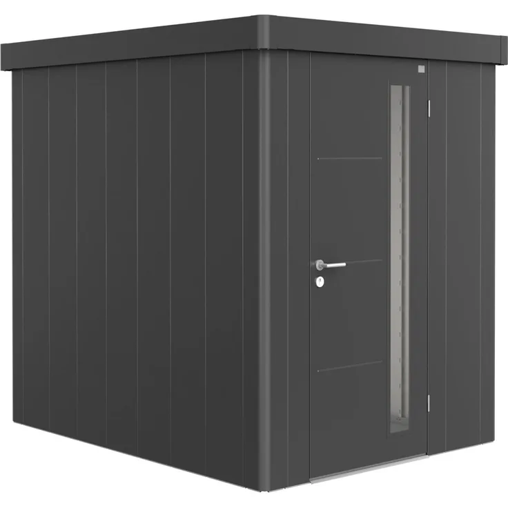 Biohort Gerätehaus Neo, 2A: 180 x 236 x 222 (b x t x h) cm, dunkelgrau-metallic