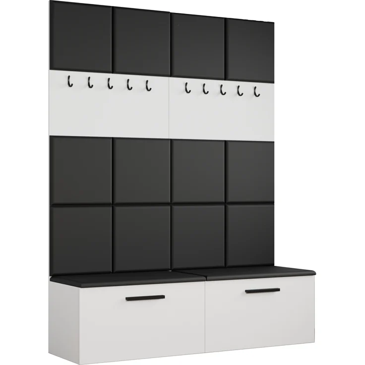 AX LIVING Garderoben Haken Rosanno I 80,6cm Breite Stilvoll Weiß JS100 – Bild 6