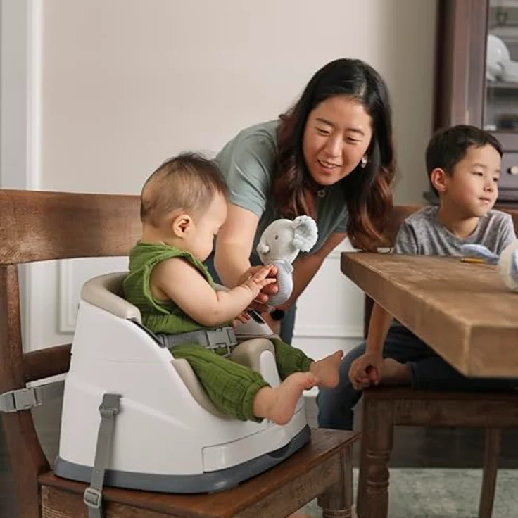 Ingenuity 2 in 1 Sitzerhöhung Stuhl, Babysitzerhöhung & Kleinkindersitz mit abnehmbaren Tablett, Essen & Fütterung Sitz für Kleinkinder, leicht zu reinigen, ideal für unterwegs, Beige, ab 6 Monaten – Bild 13