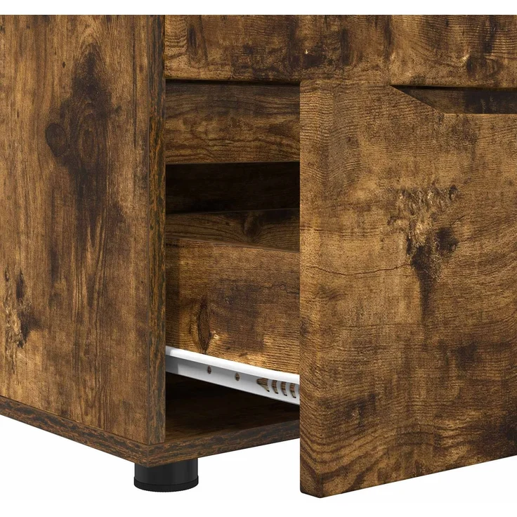 vidaXL Aufbewahrungsschrank 60 x 48 x 57 cm Holzwerkstoff Räuchereiche 888832 – Bild 9