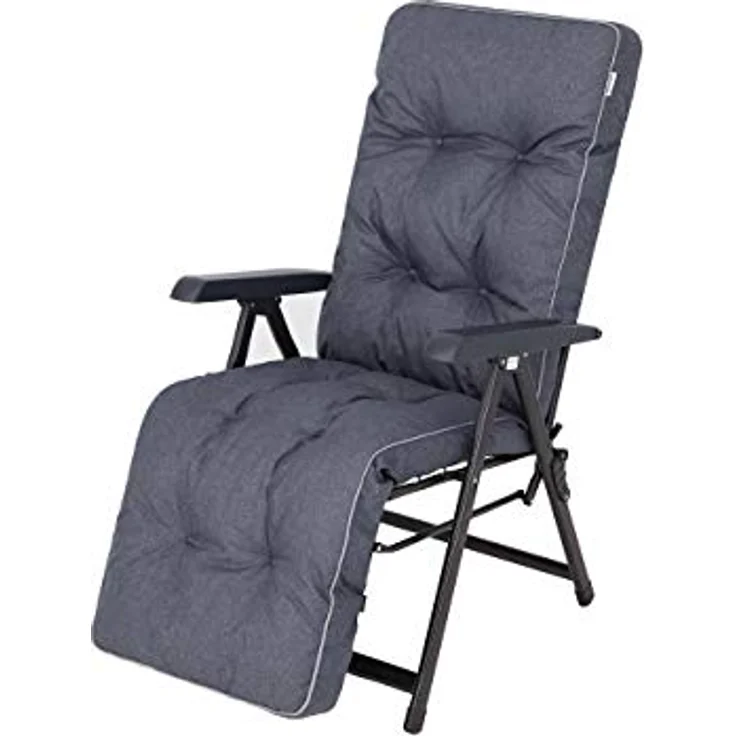 Bjird Liegenauflage Auflage für Liegestuhl 160x50x8, extra dicke Polsterauflage für klappbare Gartenliege/Sonnenliege – Bild 2