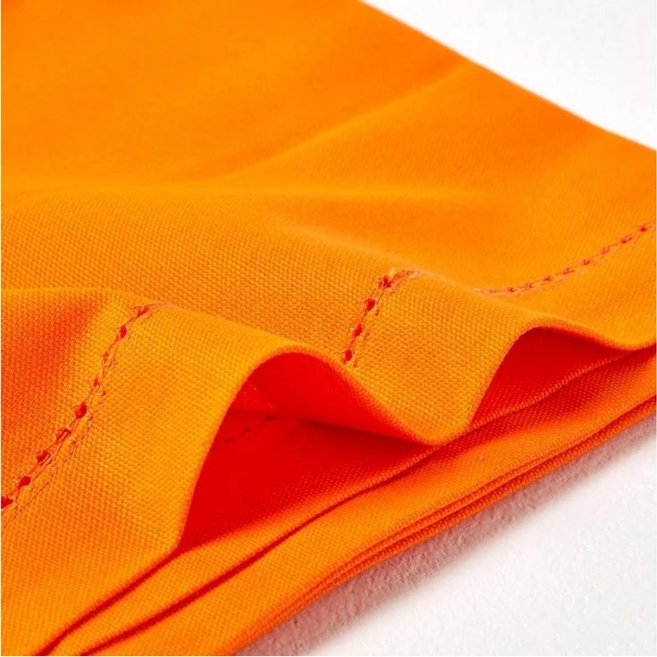 Homescapes Tischdecke Tischdecke orange – 137 x 137 cm, 100% Baumwolle (1-tlg) – Bild 3