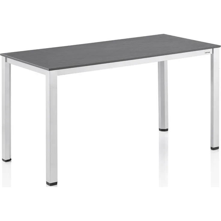 Kettler Gartentisch Cubic Kettalit Dining Aluminium hellgrau/schieferoptik 160 x 95 x 74 cm