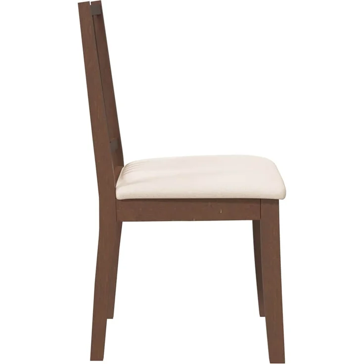 vidaXL Esszimmerstühle mit Kissen 2 Stk. Braun Massivholz Gummibaum 4102395 – Bild 5