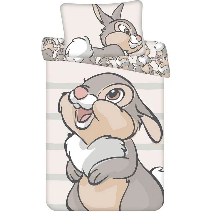 Bambi Baby Bettwäsche Disney Klopfer 100x135 cm 100% Baumwolle – Bild 1