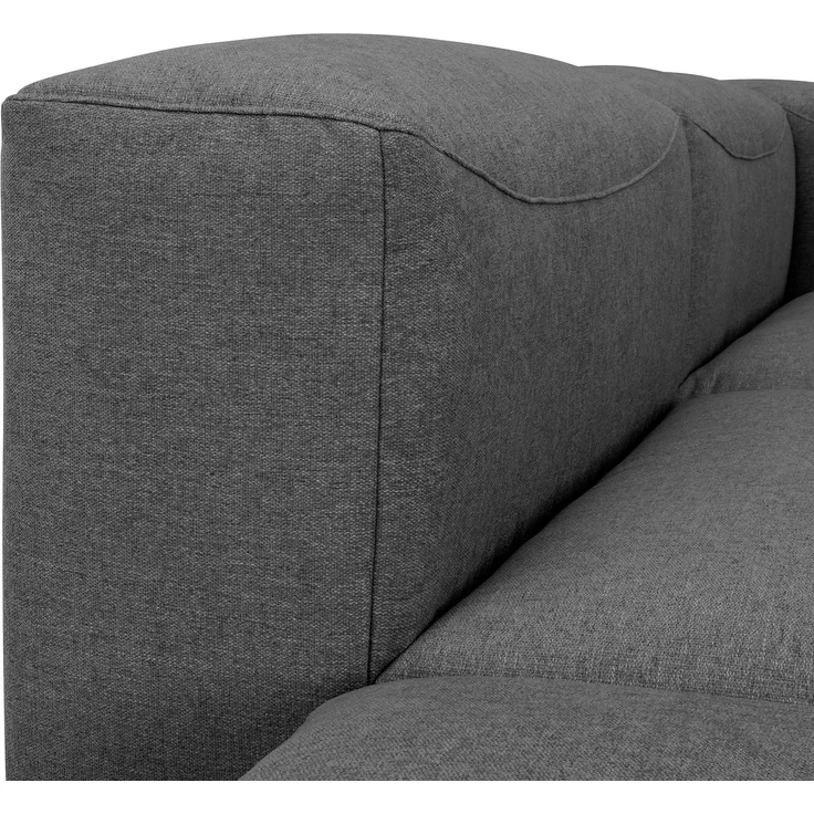 Ecksofa mit Hocker links Kattrina Flachgewebe anthrazit – Bild 5