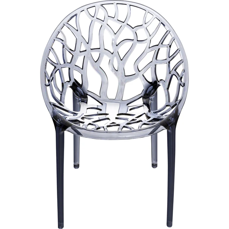 2er Set Stapelstuhl DENVER - Kunststoff Grau 59x60x80 cm | Stapelstühle Esszimmerstühle Gartenstuhl Stapelbar Stühle Garten Esszimmer Gewölbte – Bild 3
