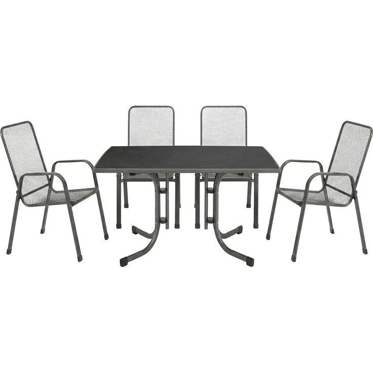 MFG Garten-Essgruppe Boulevard 4 Personen Metall anthrazit