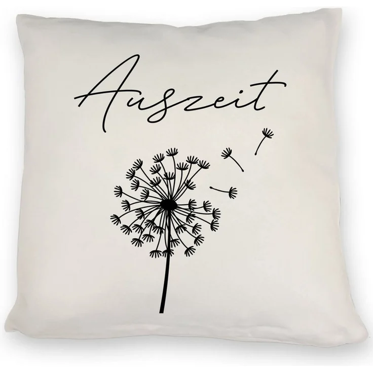 speecheese Dekokissen Pusteblume Kissen mit Spruch Auszeit – Bild 3