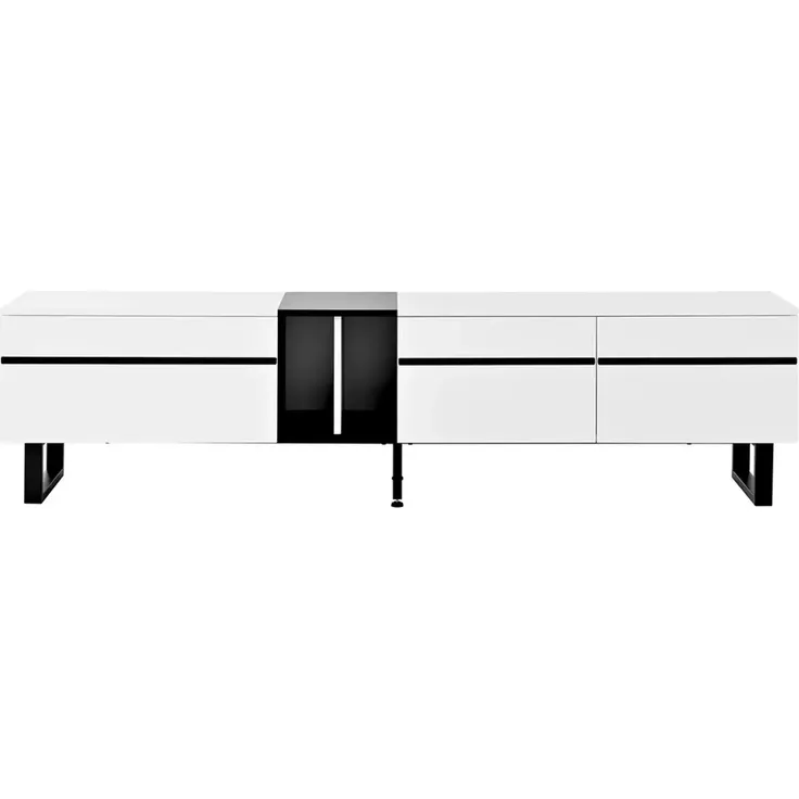 Lowboard, Breite 180 cm, TV-Schrank, Fernsehtisch, Fernsehschrank für Wohnzimmer, stehend – Bild 8