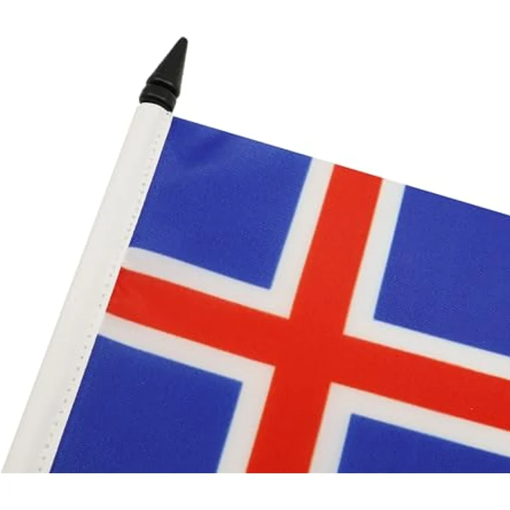 AZ FLAG - Tischflagge Island - 15x10 cm - Isländische Tischfahne 10 x 15 Cm - Flaggen – Bild 4