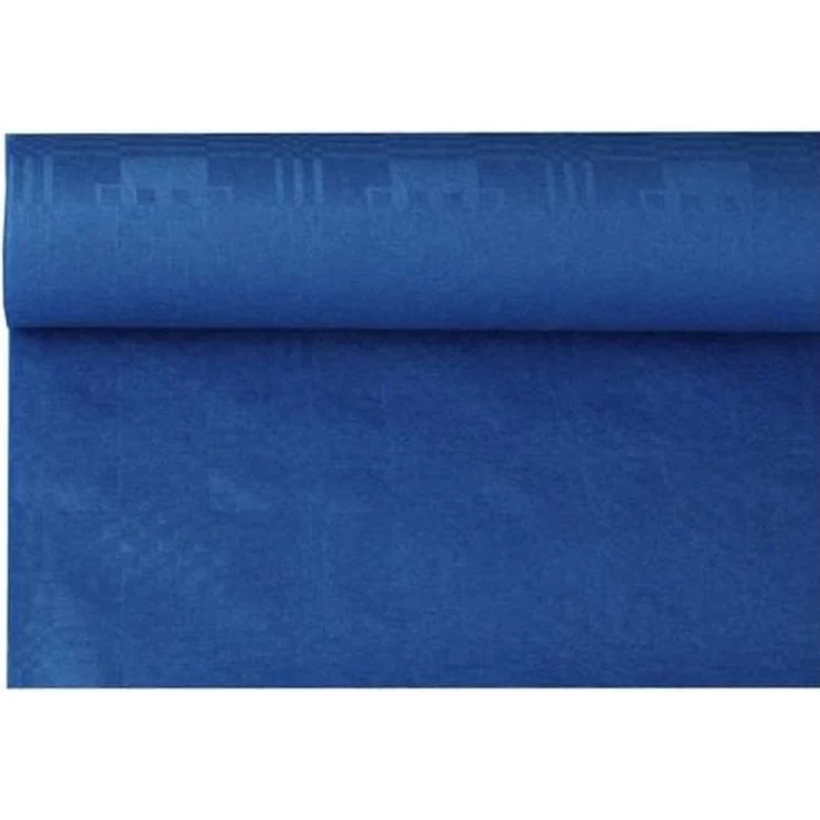 Papiertischtuch mit Damastprägung 8 m x 1,2 m dunkelblau – Bild 3
