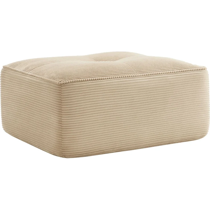 Cordelia Ottoman Corduroy -Beige--Beige--92x73x40cm--YOUDENOVA – Bild 5