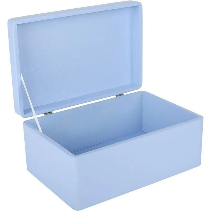 Creative Deco Holzkiste mit Deckel Groß Erinnerungsbox Baby Holzbox 30 x 20 x 14 cm, mit Scharnieren – Bild 2