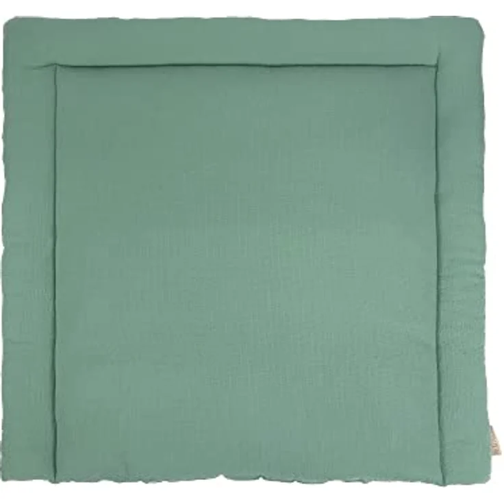 KraftKids Wickelauflage in Doppelkrepp Grün Jade, Wickelunterlage 85x75 cm (BxT), Wickelkissen – Bild 2