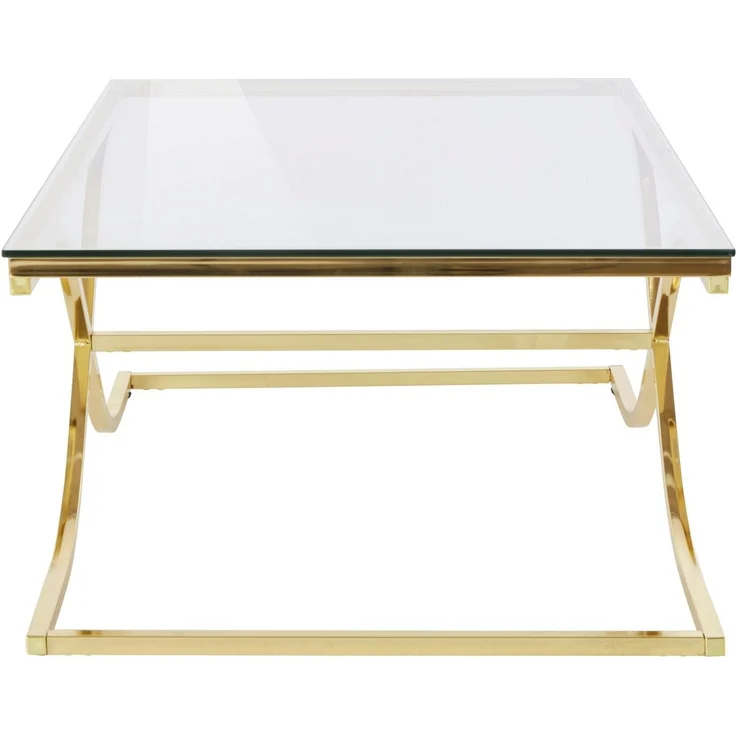 Home affaire Couchtisch TOPSELLER! (Glastisch, OTTOs Choice), Maße (B/T/H): (120/70/42), Gestell in Gold-Optik – Bild 2