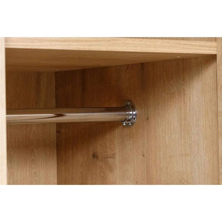 Kleiderschrank, Saphir Eiche, 120x177x52cm – Bild 8