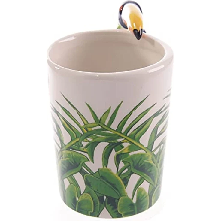 Puckator Tasse Tukan 3D Kaffeebecher mit Tukan als Griff aus Keramik – Bild 3