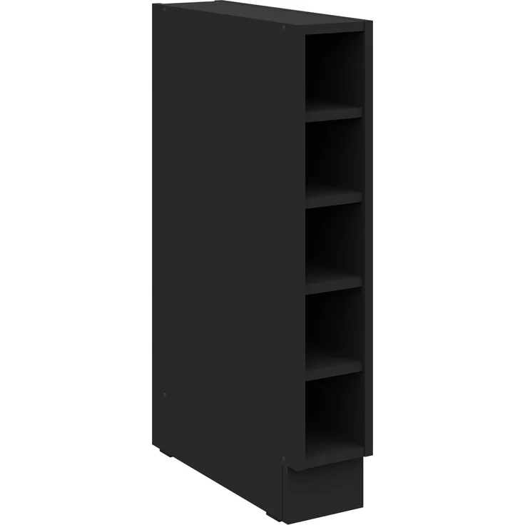 Küchen Unterschrank Regal 15 cm Schwarz Küchenzeile Küche SIENA / MONZA / ARONA – Bild 1