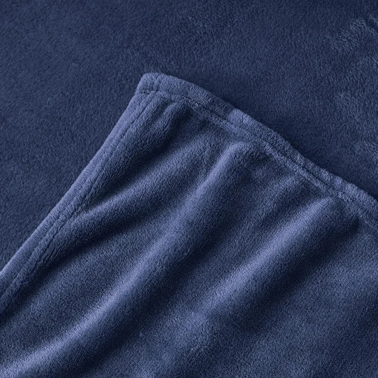 Kuscheldecke Fleecedecke 150x200 XL Sofa Blau 150 x 200 cm Marine Blau – Bild 6