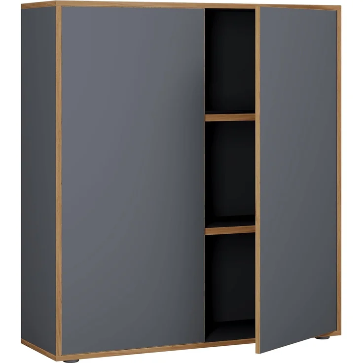 VCM Büroschrank Salia 920790 Anthrazit H. 110 x B. 100 x T. 33 cm – Bild 5