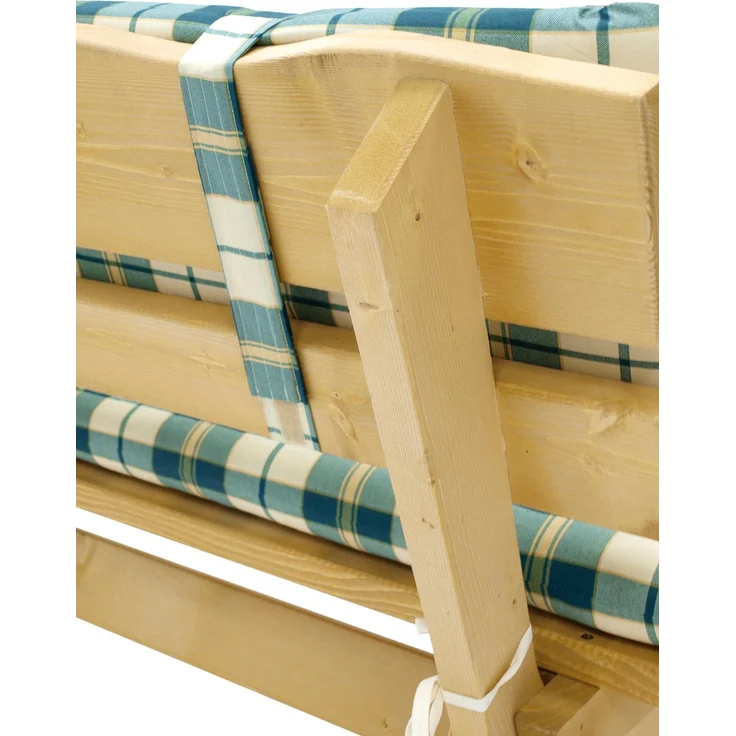 DEGAMO BOSTON Auflagenset 2-teilig für Gartenbank 4-sitzer, grün/beige, 195cm – Bild 2
