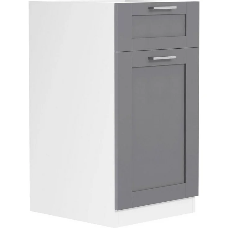 VCM Küchenmöbel Unterschrank Colura 919352 Weiß / Anthrazit H. 82 x B. 40 x T. 46 cm – Bild 1