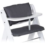 Hauck Hochstuhlauflage Deluxe - Grau, (2 St), 2 tlg. Sitzkissen für Alpha Hochstuhl Sitzverkleinerer Sitzauflage