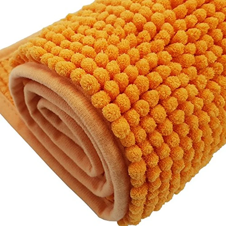 NYVI Badematte WC Vorleger NYVISpa Chenille Badvorleger, Höhe 20 mm, Polyester, Rutschfest, Saugfähig, Schnell Trocknend, Fußbodenheizung geeignet – Bild 9