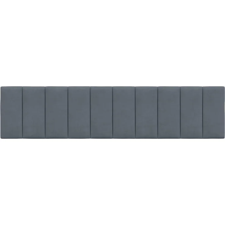 vidaXL Kopfteil-Kissen Dunkelgrau 200 cm Samt 374690 – Bild 5